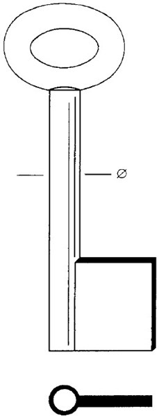 Afbeelding van Tilney klaviersleutel art. 67-10 (3.5mm)