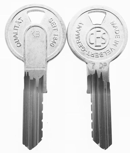 Afbeelding van Nemef cilindersleutel SV 110F - KB5 - GR7 ABF 245 7DP