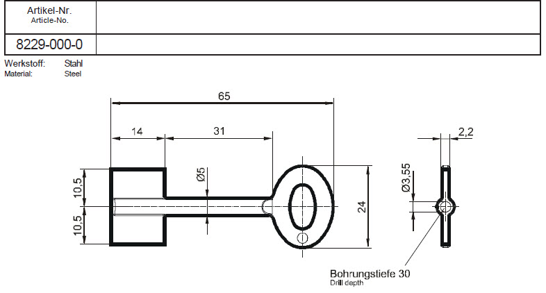 Afbeelding van Cawi 8229-000-0 Stahl 65mm