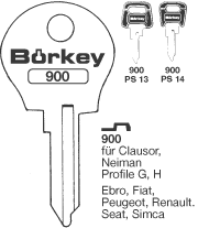 Afbeelding van Borkey 900 Cilindersleutel FR.NEIMAN GROSS.K