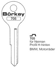 Afbeelding van Borkey 705 Cilindersleutel voor NEIM. H