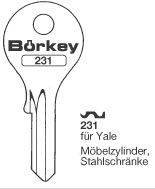 Afbeelding van Borkey 231 Cilindersleutel voor YALE