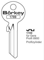 Afbeelding van Borkey 1789 Cilindersleutel voor GERA