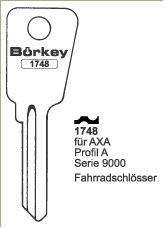 Afbeelding van Borkey 1748 Cilindersleutel voor AXA PROFIL A