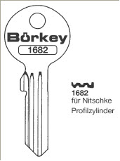Afbeelding van Borkey 1682 Cilindersleutel voor PROFILDEN