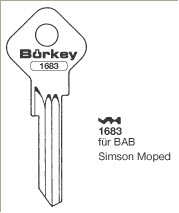 Afbeelding van Borkey 1683 Cilindersleutel voor BAB