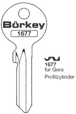 Afbeelding van Borkey 1677 Cilindersleutel voor SCHLOßS. GERA