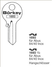Afbeelding van Borkey 1693 Cilindersleutel voor ABUS