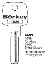 Afbeelding van Borkey 1639 Cilindersleutel voor ABUS