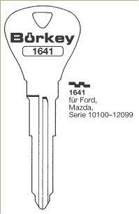 Afbeelding van Borkey 1641 Cilindersleutel voor FORD PROBE