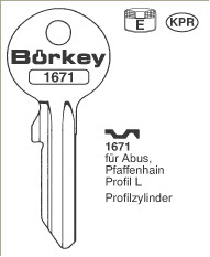 Afbeelding van Borkey 1671 Cilindersleutel voor PFAFFENHAIN