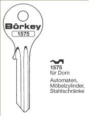 Afbeelding van Borkey 1575 Cilindersleutel voor DOM MÖBEL