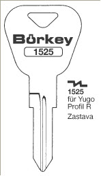 Afbeelding van Borkey 1525 Cilindersleutel voor YUGO, PROF. R