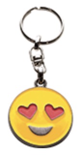 Afbeelding van Sleutelhanger Emoji HEART EYES (5 stuks)  AVK7243