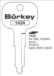 Afbeelding van Borkey 1434 Cilindersleutel voor ISUZU,PROF. A