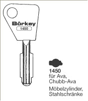 Afbeelding van Borkey 1450 Cilindersleutel voor CHUBB AVA