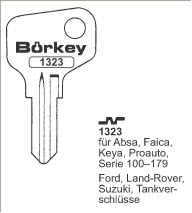 Afbeelding van Borkey 1323 Cilindersleutel voor FIESTA TANKV
