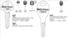 Afbeelding van Borkey 1362 Cilindersleutel voor DATSUN,PROF.X