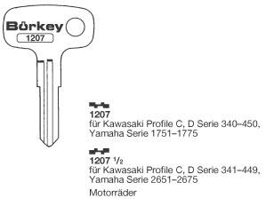 Afbeelding van Borkey 1207 Cilindersleutel.F.YAMAHA MOTORR.