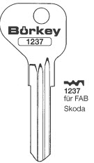 Afbeelding van Borkey 1237 Cilindersleutel voor FAB