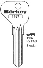 Afbeelding van Borkey 1187 Cilindersleutel voor FAB, SKODA