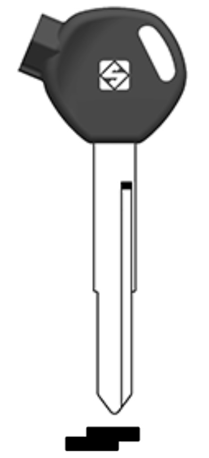 Afbeelding van Silca Scootersleutel plastic kop brass HON89MP