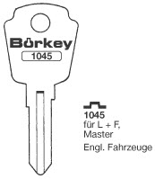 Afbeelding van Borkey 1045 Cilindersleutel voor L + F