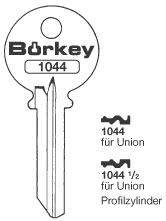 Afbeelding van Borkey 1044 Cilindersleutel voor UNION