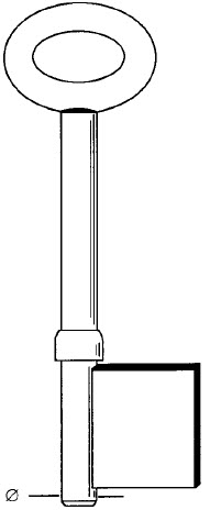Afbeelding van Tilney borstsleutel brede baard 102 4mm