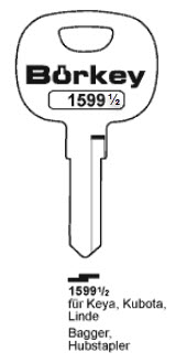 Afbeelding van Borkey 1599½ Cilindersleutel voor KEYA, LINDE , KUBOTA